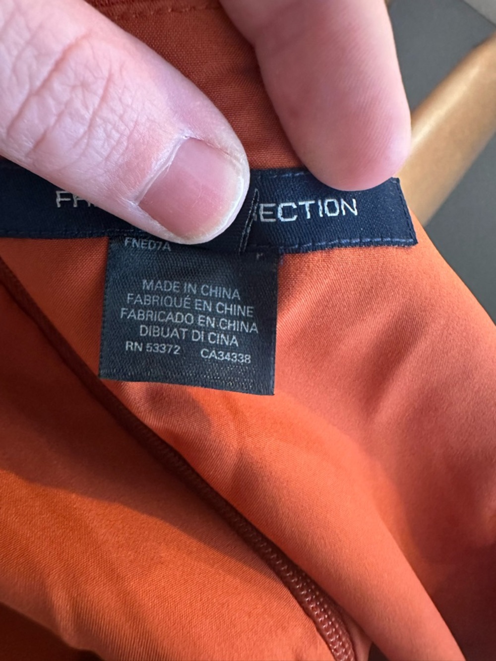 French Connection Rust Spaghetti-Strap Mini Dress - Picture 8 of 8